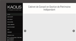 Desktop Screenshot of kacius.fr