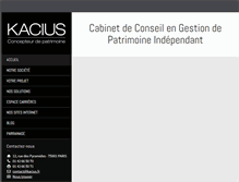 Tablet Screenshot of kacius.fr